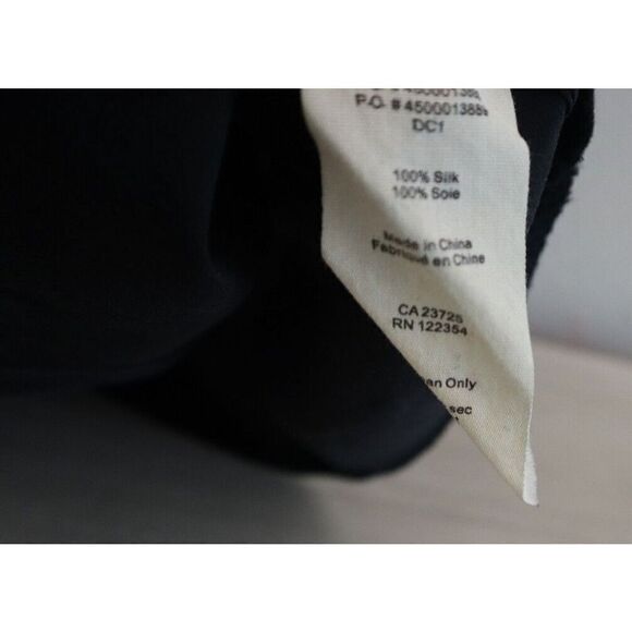 Wilfred Aritzia Women's Sz 0 Black Silk Spaghetti Strap Back Zip Mini Dress $98 - Picture 3 of 10